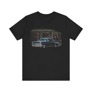 NEW 1957 Chevy in our filling station series Short Sleeve T-Shirt