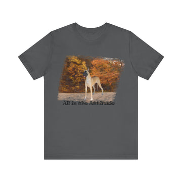 Great Dane in our fall day Attitude series Short Sleeve Tshirt