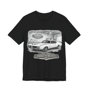 Garage Series – Its more than just a car!  Slightly Distressed 1969 Hurst Olds 442 Garage Series T-Shirt