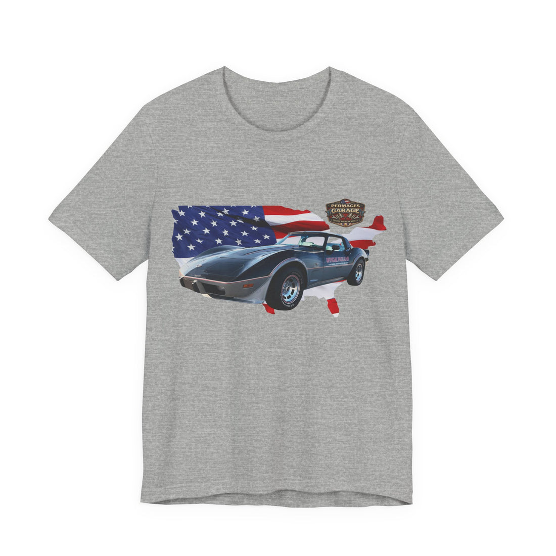 US Steel Series – Horsepower with a hometown!  Slightly Distressed 1978 Chevy Corvette Pace Car US Steel Series T-Shirt