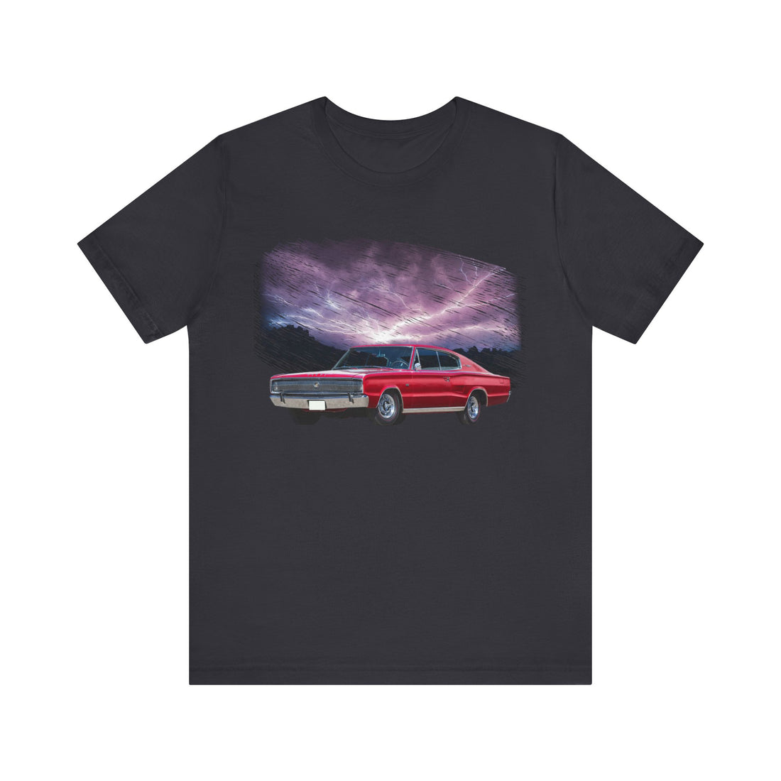 1966 Dodge Charger in our lightning series Short Sleeve Tee