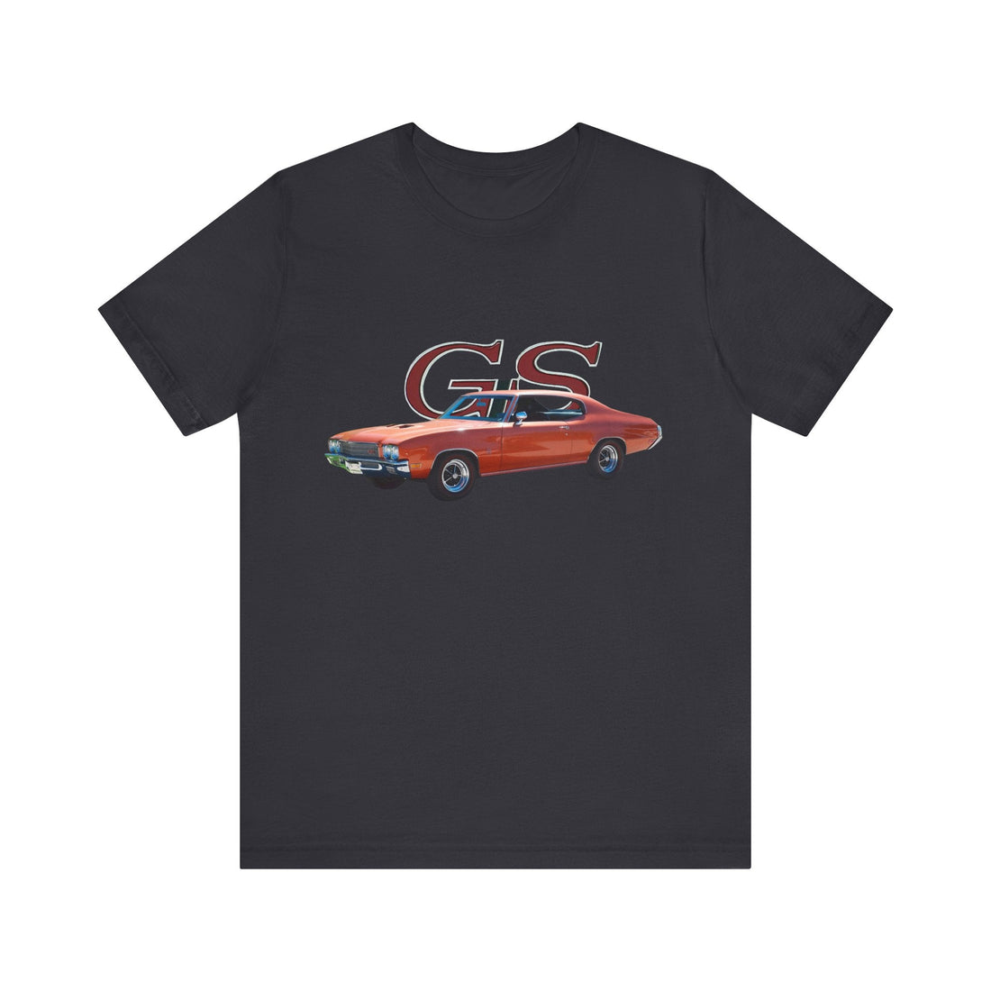 1971 Buick Gran Sport GS short sleeve tee with classic car graphic.