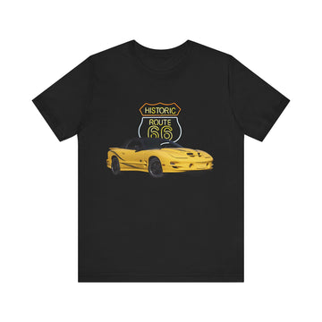 2002 Pontiac CETA Trans AM in our Route 66 in the dark series Short Sleeve T-Shirt
