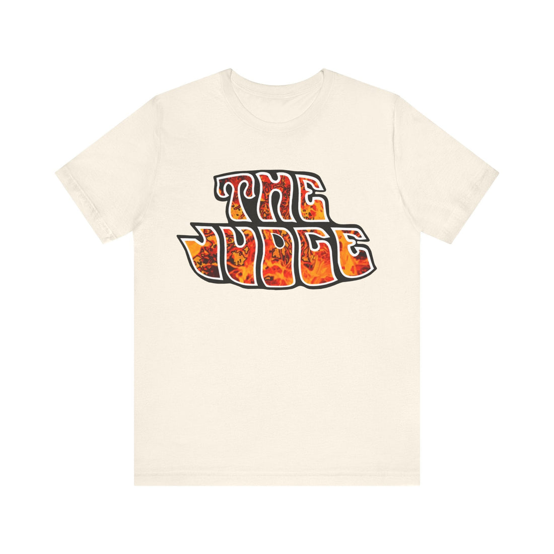 Pontiac The Judge LOGO in flames on black short sleeve tee.