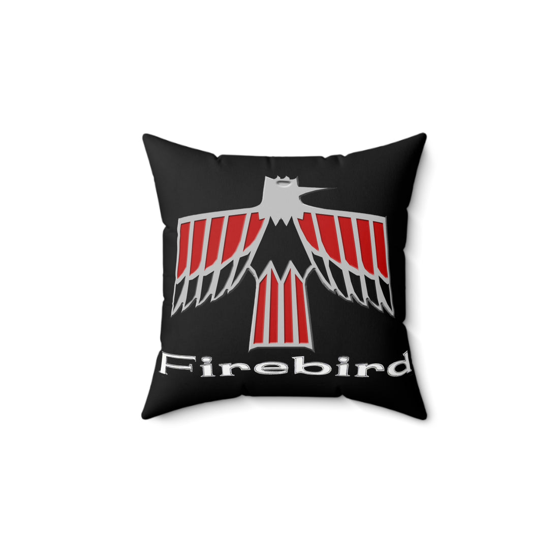 First Gen  Firebird Logo Spun Polyester Square Pillow
