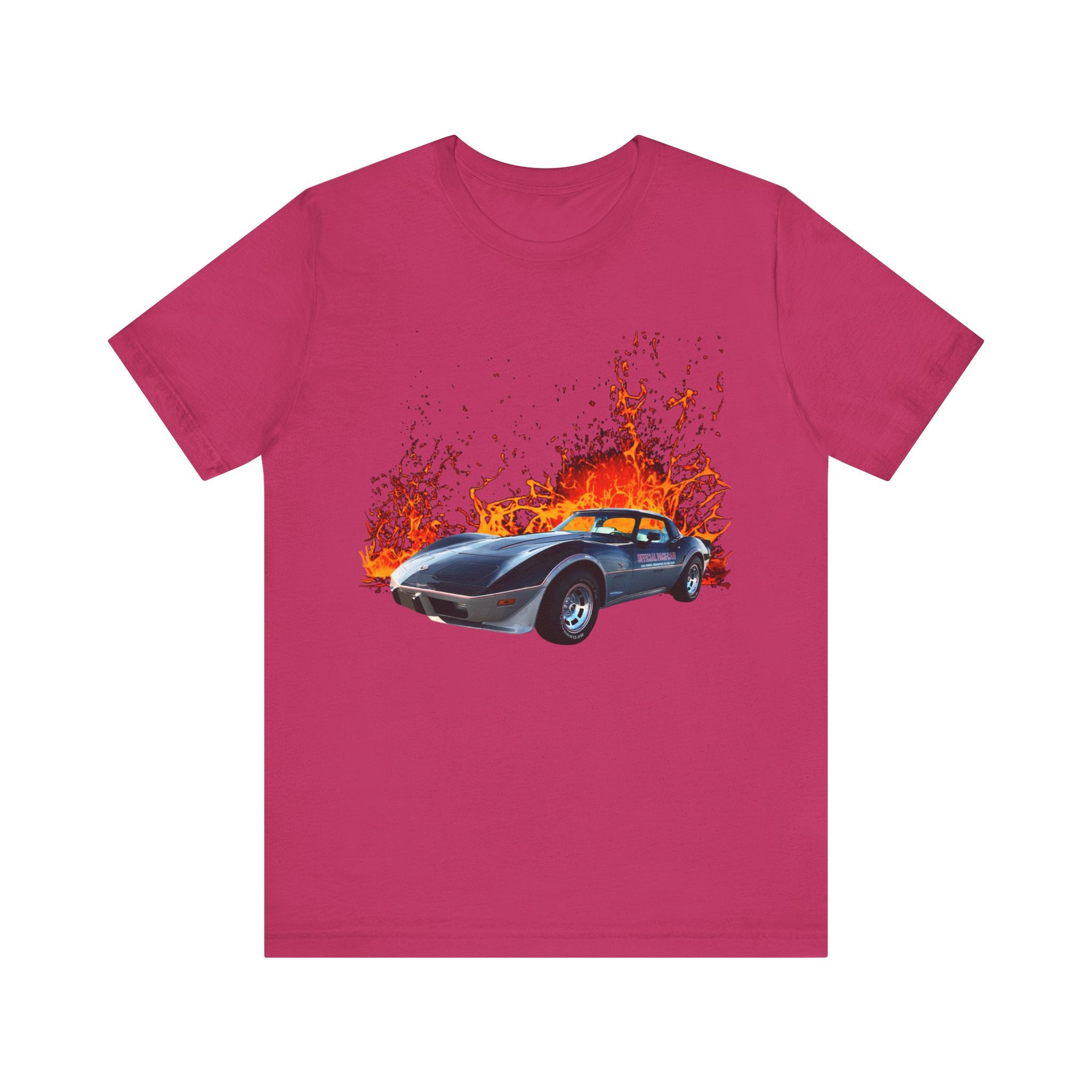 1978 Chevy Corvette Pace Car in our lava series Short Sleeve T