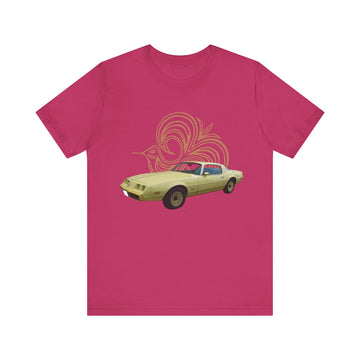 1980 Pontiac Firebird Espirit Yellow Bird  Short Sleeve Tee