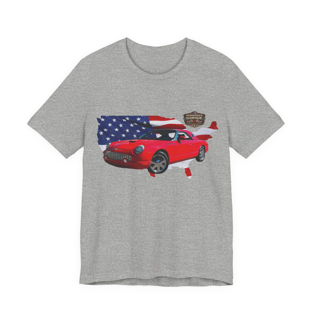 US Steel Series – Horsepower with a hometown!  Slightly Distressed 2002 Ford Tbird US Steel Series T-Shirt