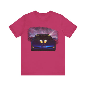 1998 Chevy Corvette Pace Car in our lightning series Short Sleeve Tee