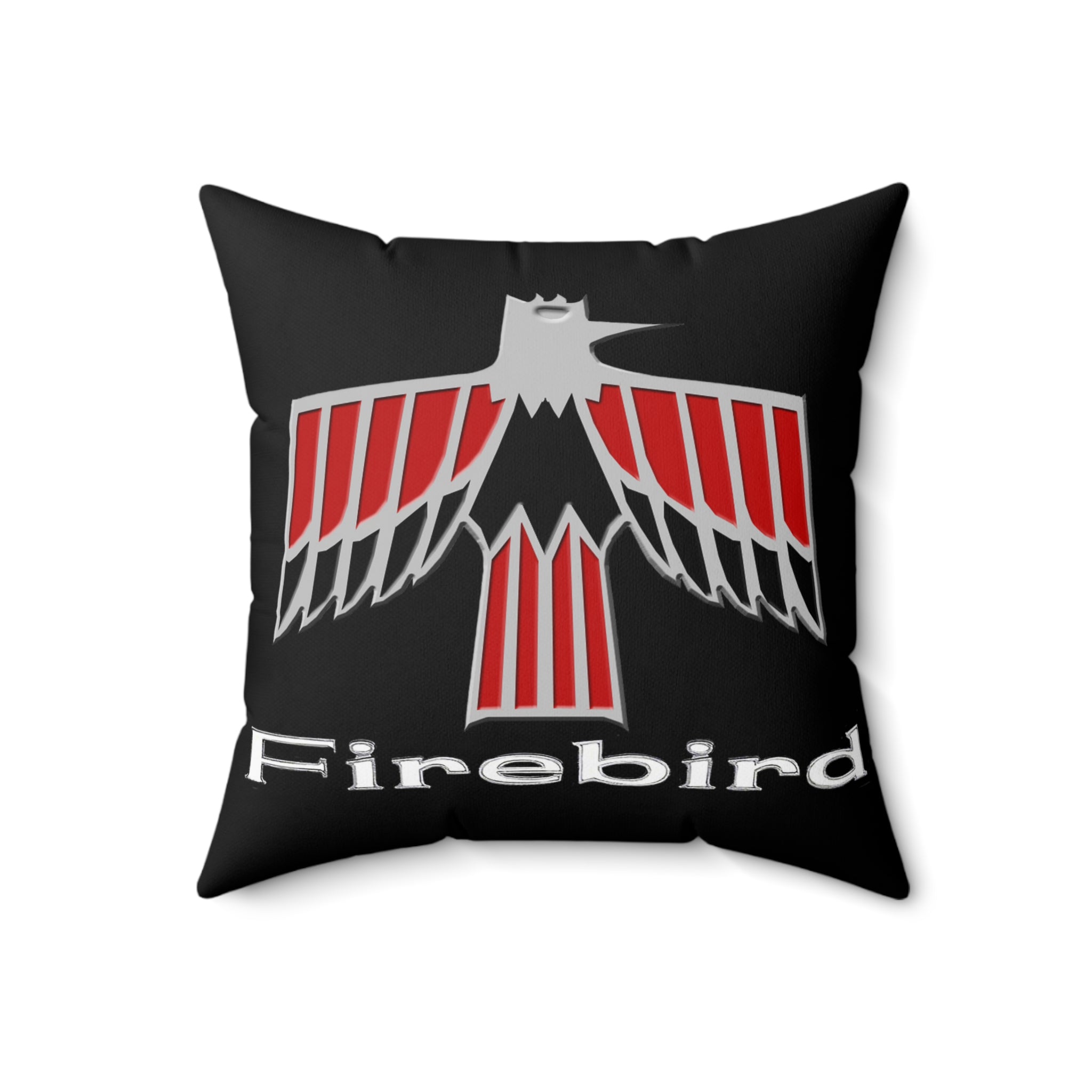 First Gen  Firebird Logo Spun Polyester Square Pillow