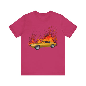 1971 Pontiac Formula Firebird in our lava series Short Sleeve Tee