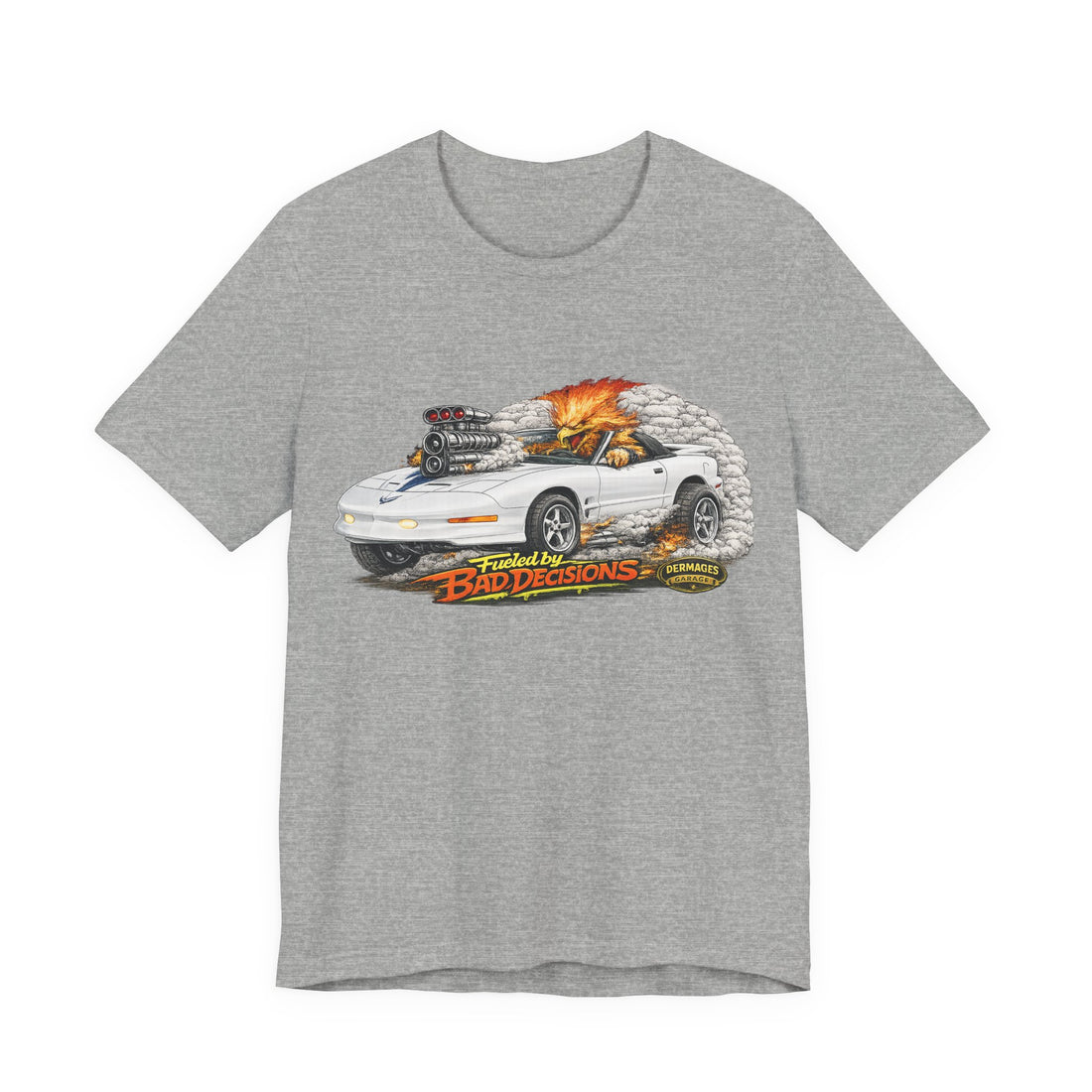 Fueled by Bad Decisions! Lightly Distressed 1994 25th Anniversary Pontiac Trans AM Outlaw Series T-Shirt