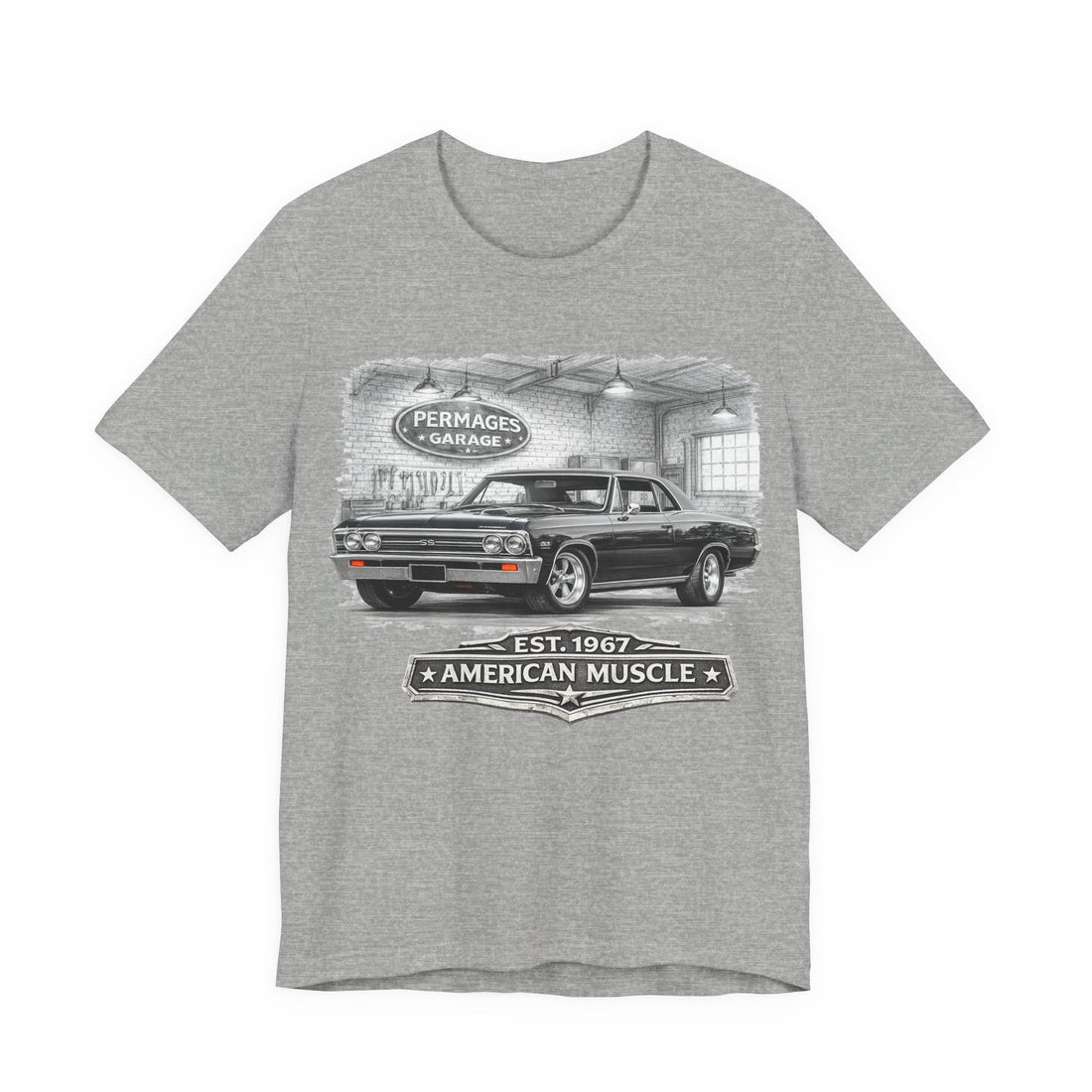 Garage Series – Its more than just a car!  Slightly Distressed 1967 Chevy Chevelle Garage Series T-Shirt