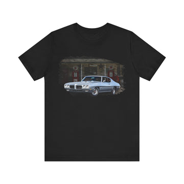 NEW 1970 GTO in our filling station series Short Sleeve T-Shirt