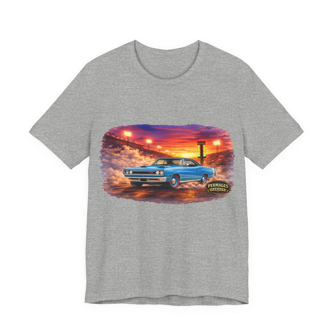 Nitro Series – High-Octane Classic  Drag Racing with Distressed 1969 Dodge Coronet RT Nitro Series T-Shirt