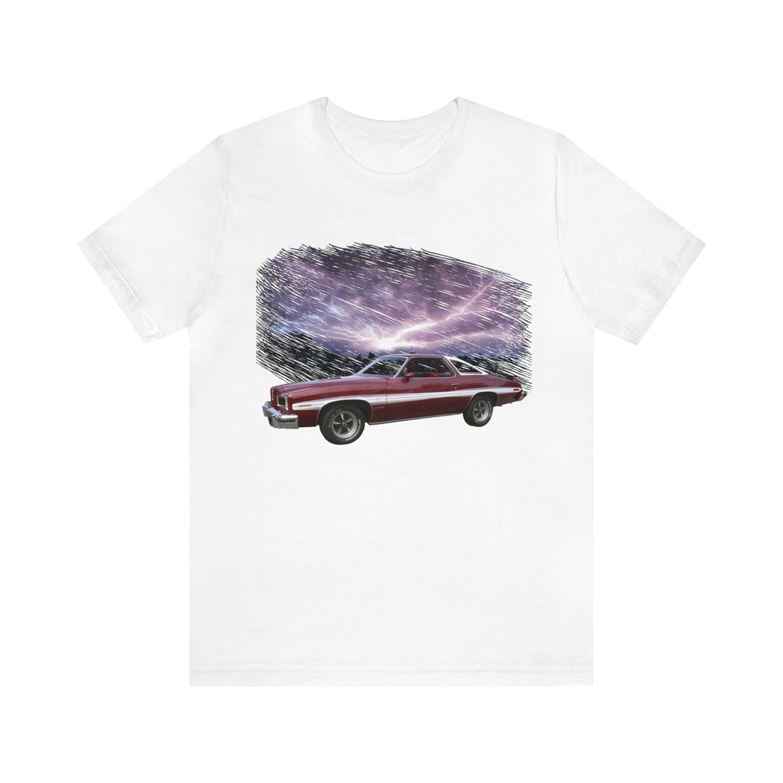 1974 Lemans GT in our lightning series Short Sleeve Tee