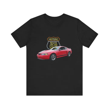 2003 Ford Mustang Mach 1 in our Route 66 in the dark series Short Sleeve T-Shirt