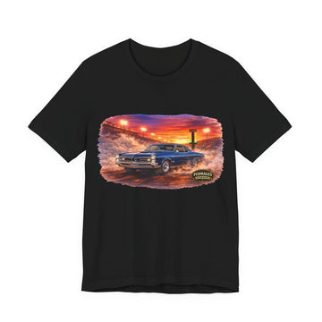 Nitro Series – High-Octane Classic  Drag Racing with Distressed 1966 Pontiac GTO Nitro Series T-Shirt