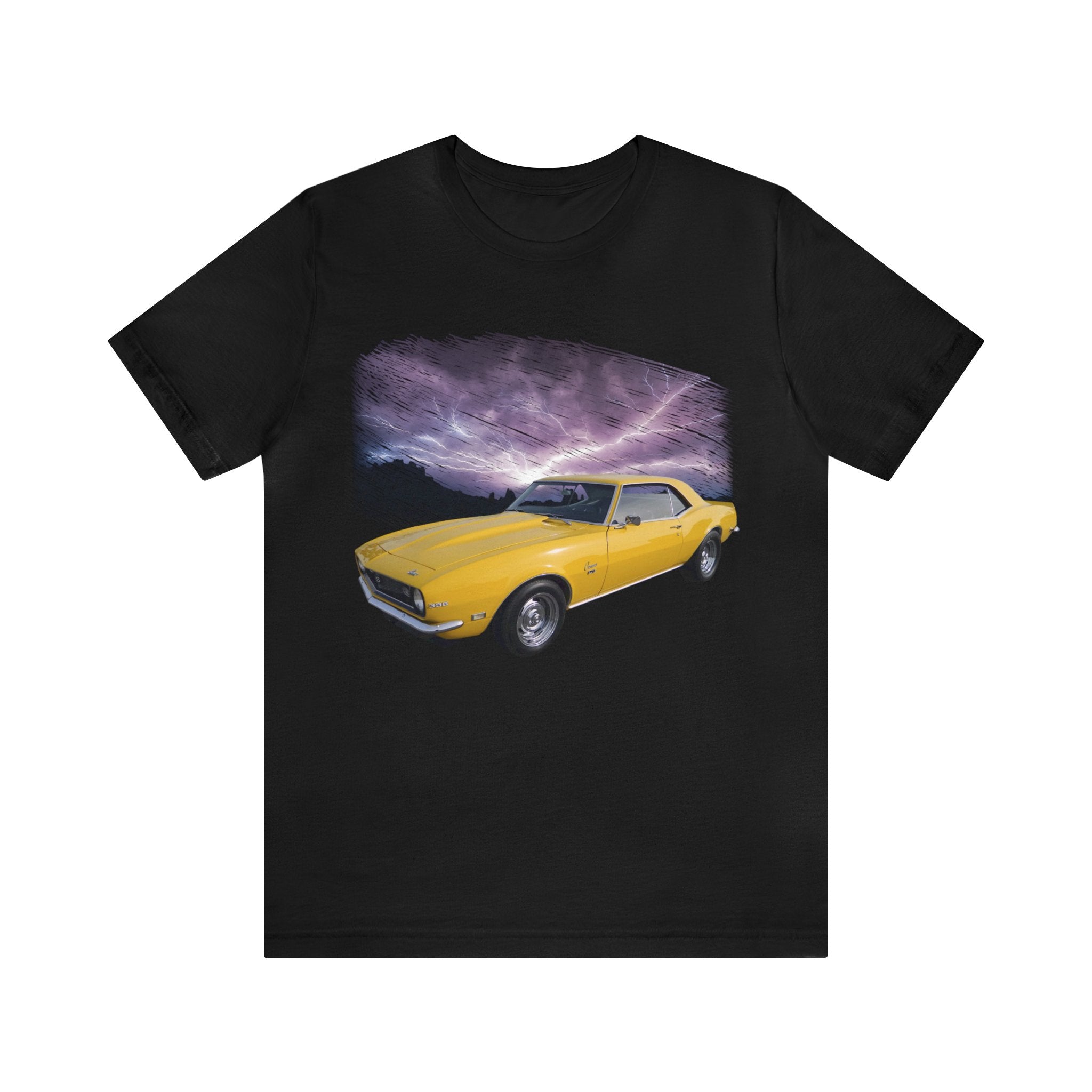 1968 Camaro in our lightning series Short Sleeve Tee