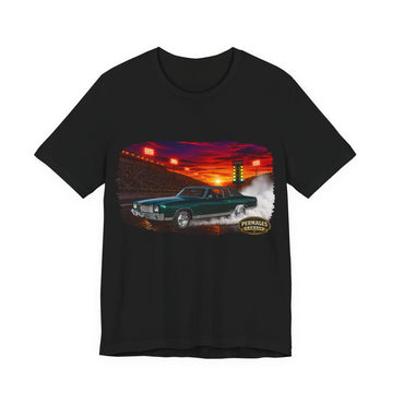 Nitro Series – High-Octane Classic  Drag Racing with Distressed 1970 Chevy Monte Carlo Nitro Series T-Shirt