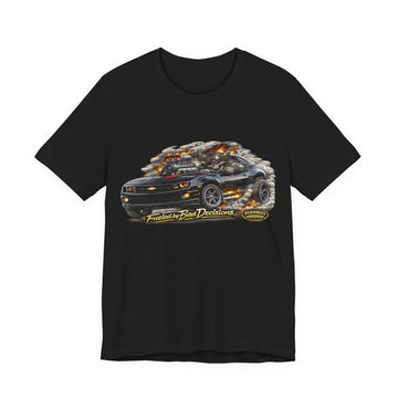 Fueled by Bad Decisions! Lightly Distressed 45th Anniversary Camaro Outlaw Series T-Shirt