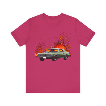 1969 Mercury Cougar in our lava series Short Sleeve Tee