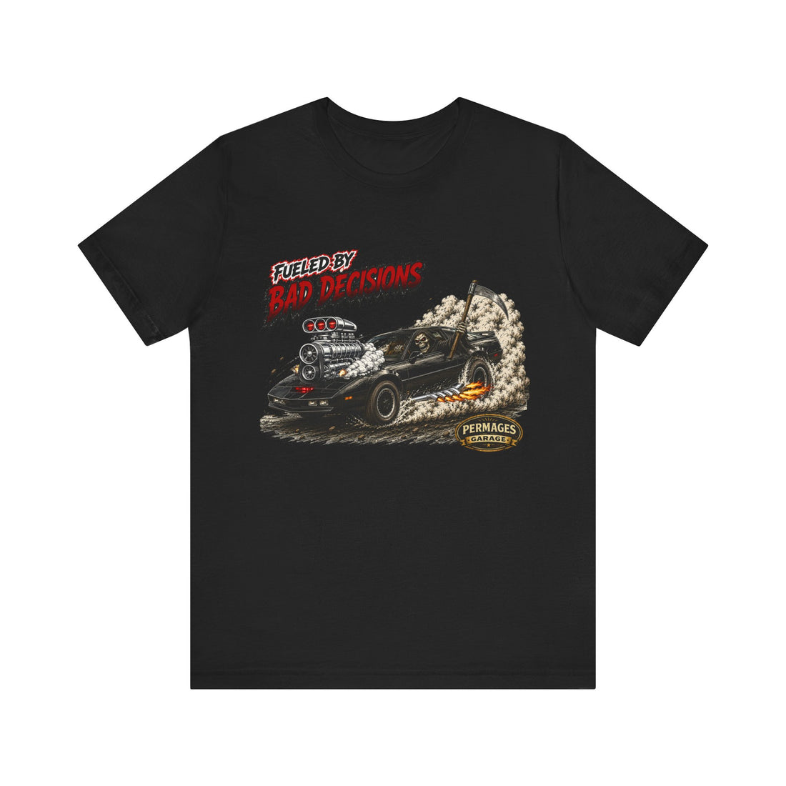 Fueled by Bad Decisions! 1982 Trans AM KITT Outlaw Series T-Shirt