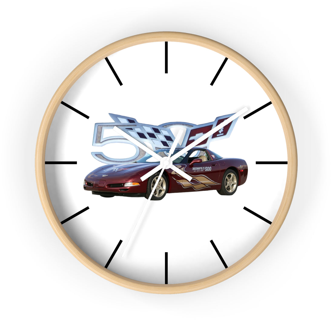 2003 50th Anniversary  Corvette Pace Car 10" Wall clock Free Shipping!