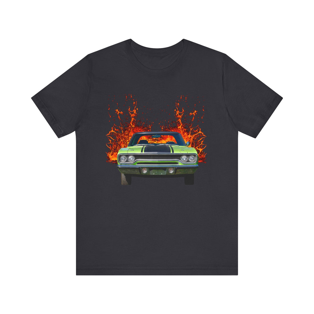 1970 Road Runner in lava series print on short sleeve tee.