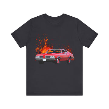 1970 Olds Cutlass 442 in our lava series Short Sleeve Tee