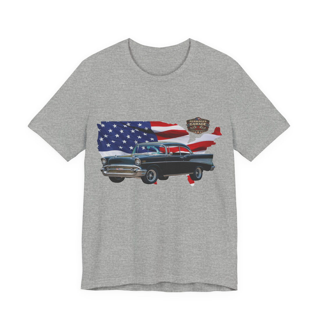 US Steel Series – Horsepower with a hometown!  Slightly Distressed 1957 Chevy US Steel Series T-Shirt