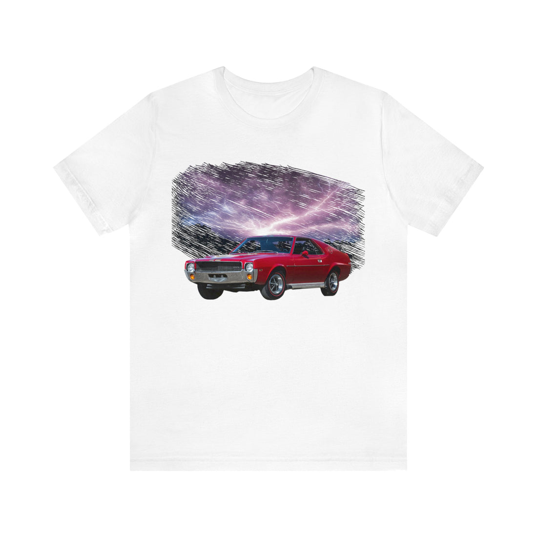 1969 AMX in our lightning series Short Sleeve Tee