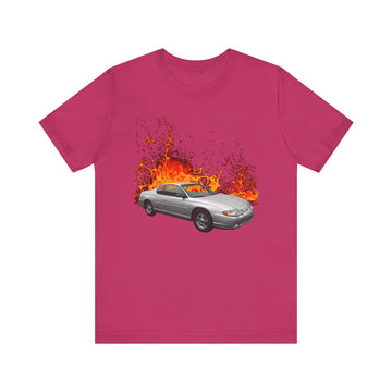 2002 Chevy Monte Carlo in our lava series Short Sleeve Tee