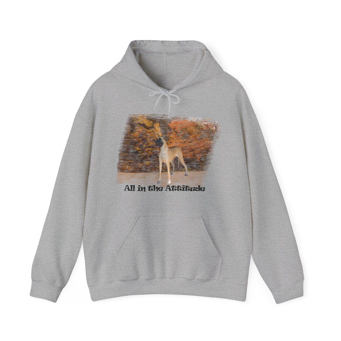 Great Dane in our Fall Attitude Hoodie