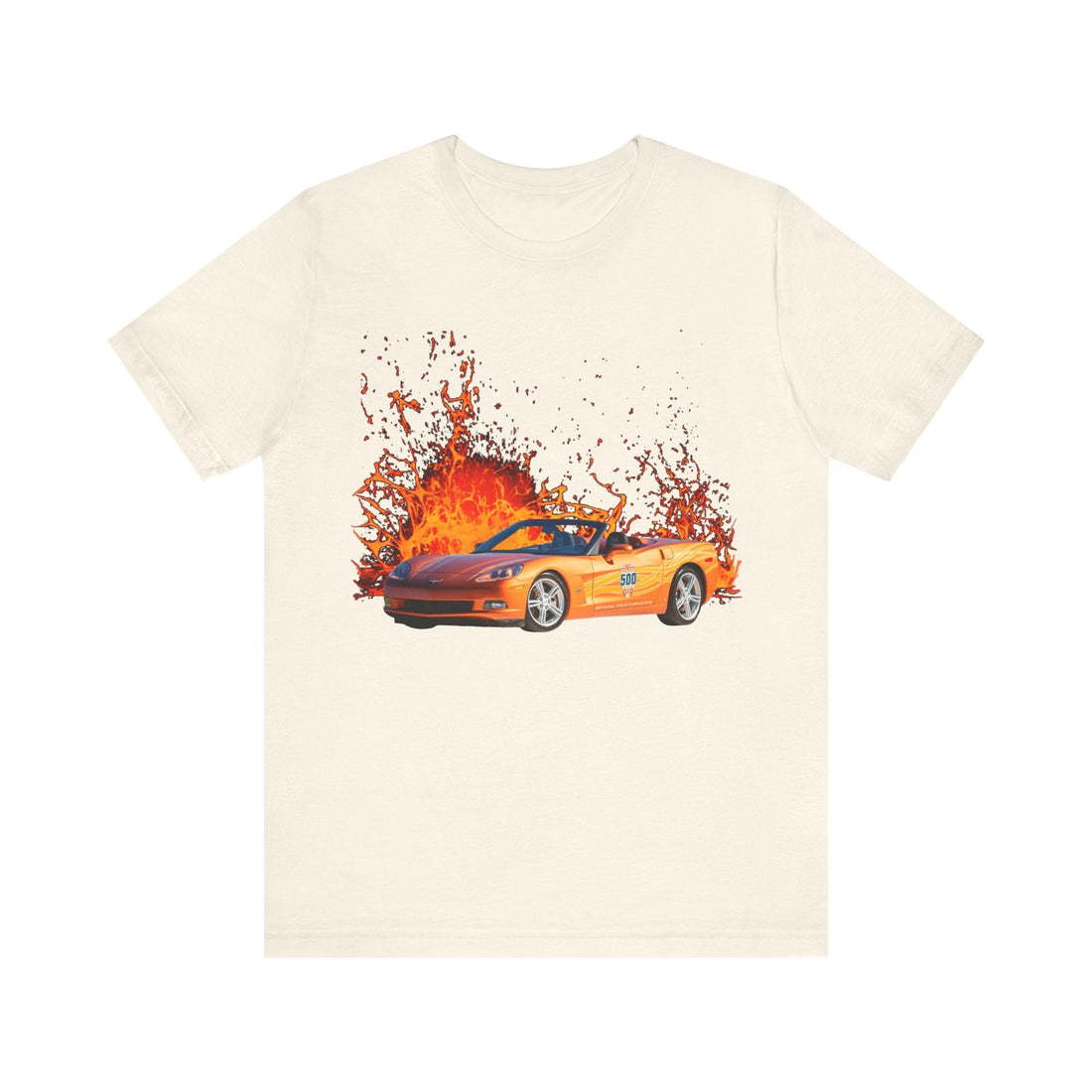 2007 Chevy Corvette Pace Car tee from lava series, short sleeve, unisex design.
