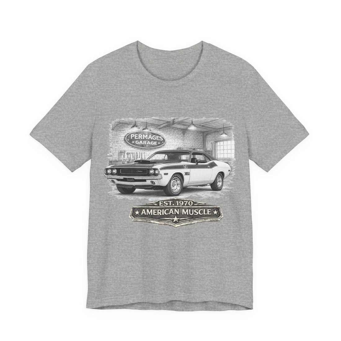 Garage Series – Its more than just a car!  Slightly Distressed 1970 Challenger TA Garage Series T-Shirt