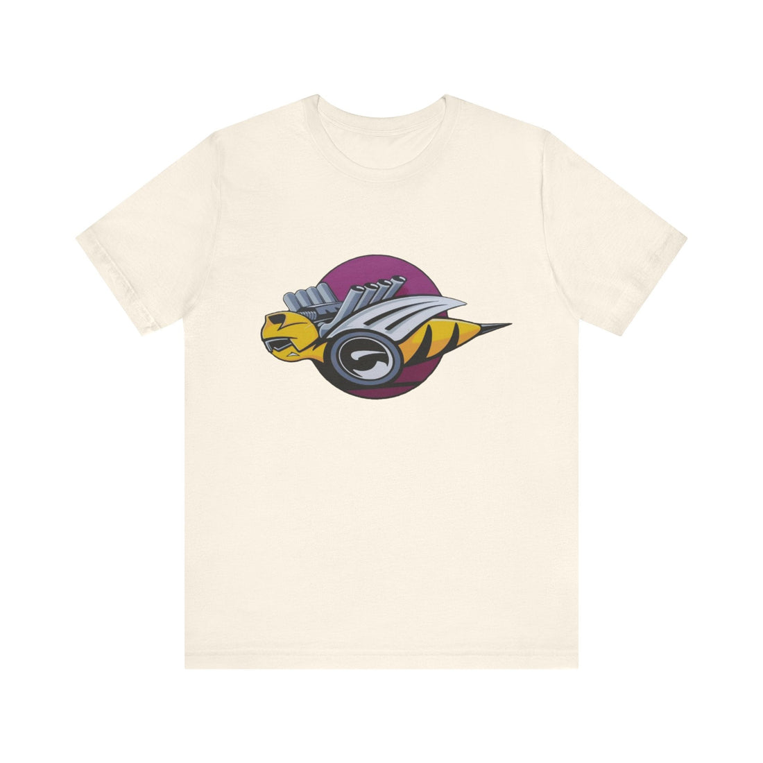 Dodge Rumble Bee Logo Short Sleeve Tee with vibrant design on black cotton.