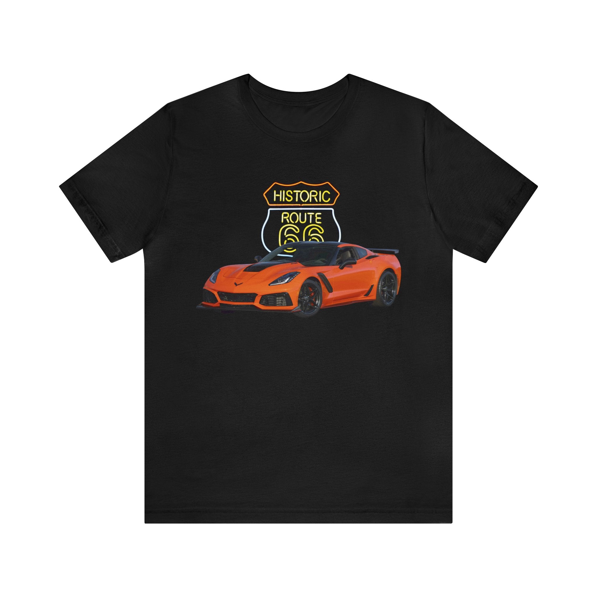 2019 Corvette in our route 66 series Short Sleeve Tee