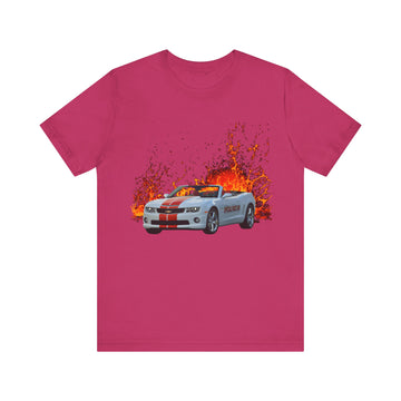 2011 Chevy Camaro Pace Car in our lava series Short Sleeve Tee