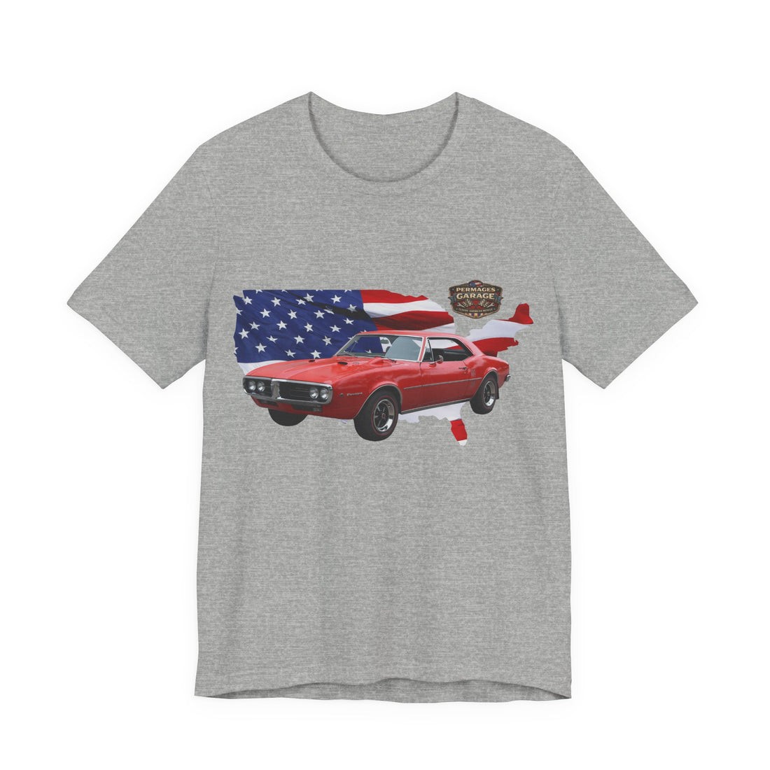 US Steel Series – Horsepower with a hometown!  Slightly Distressed 1967 Pontiac Firebird US Steel Series T-Shirt