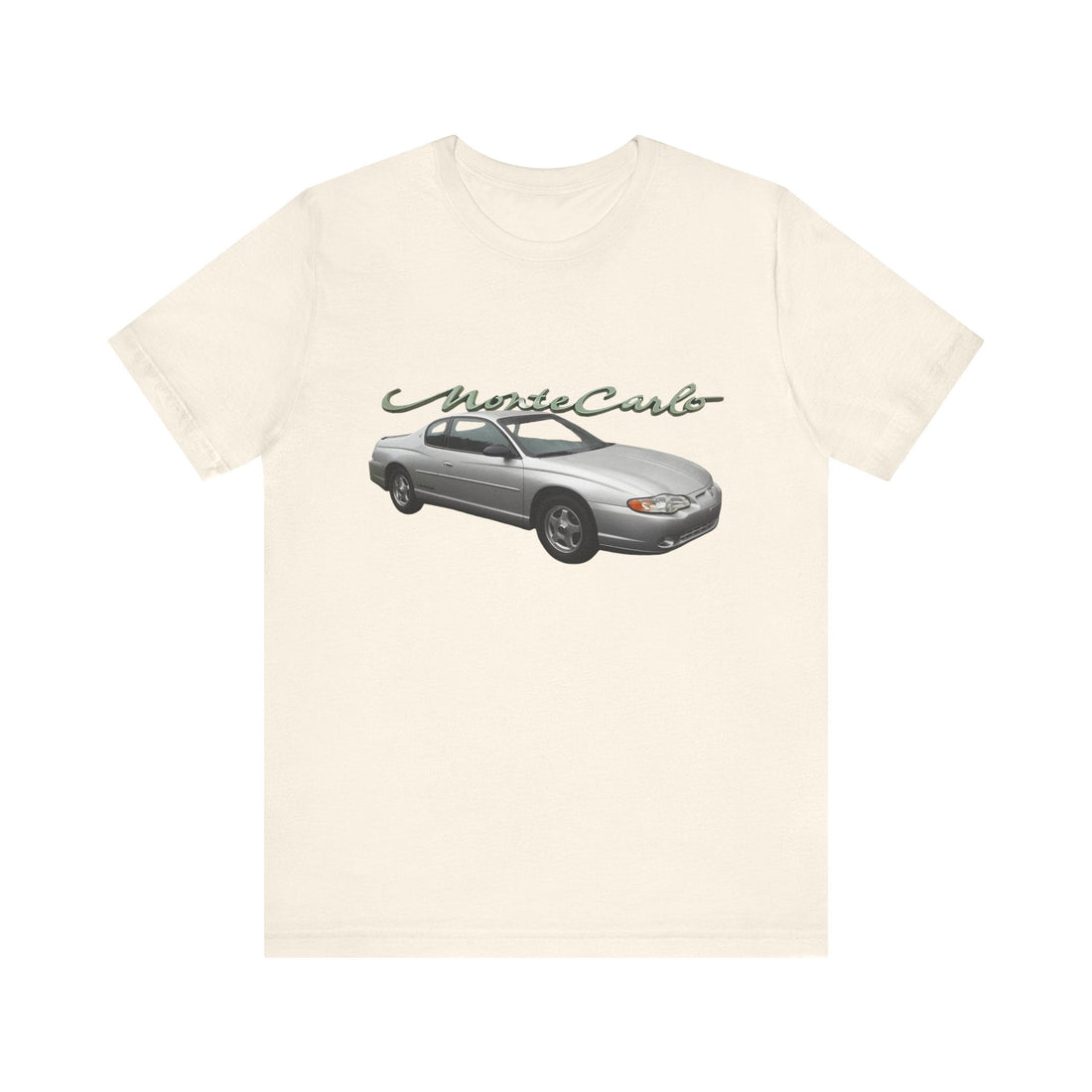 2002 Monte Carlo Short Sleeve Tee with classic car graphic.