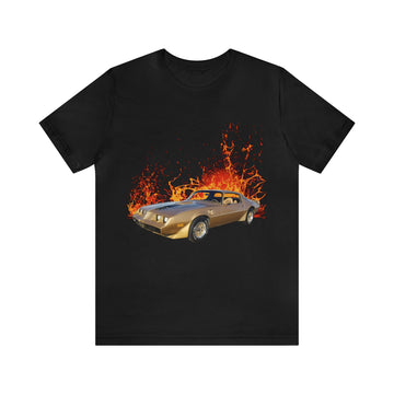 1979 Firebird Trans AM in our lava series Short Sleeve Tee