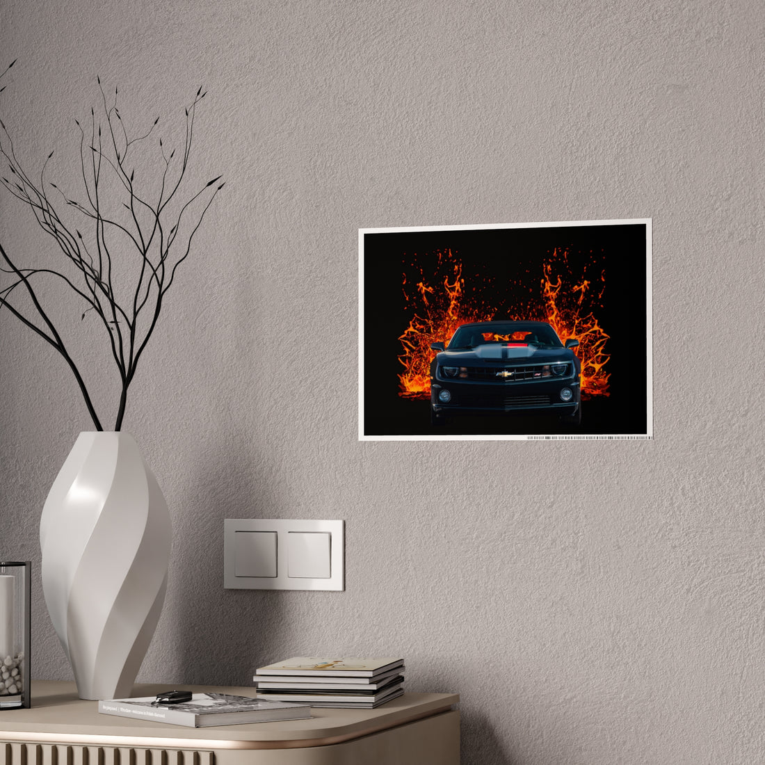 2012 45th Anniversary Camaro in our lava series Gloss Posters