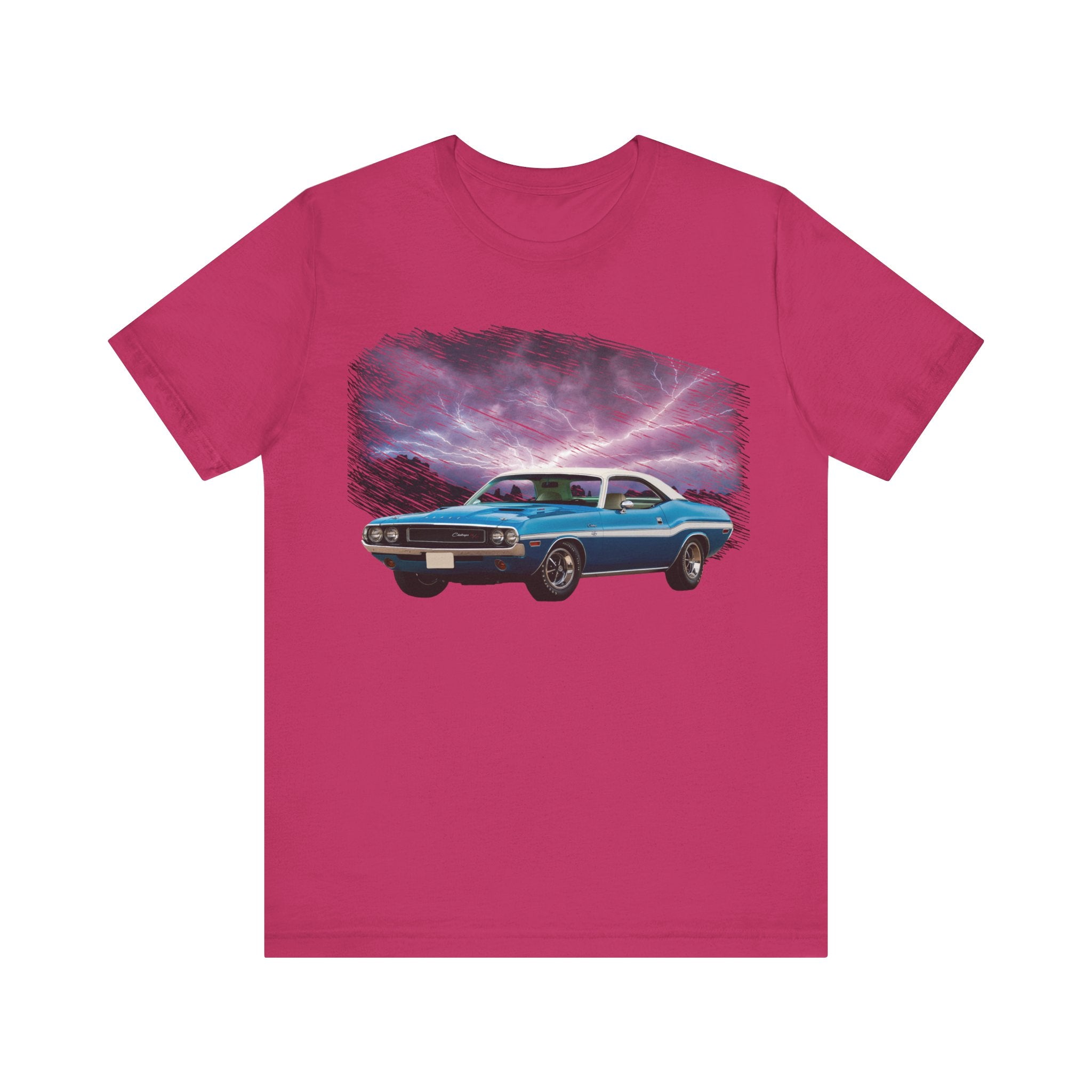 1970 Challenger RT in our lightning series Short Sleeve Tee