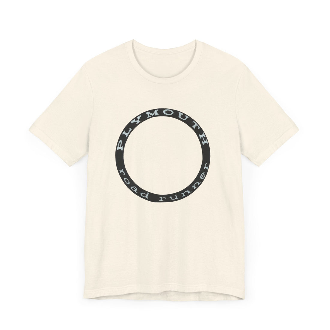 Plymouth Road Runner short sleeve tee with classic logo design, soft cotton fabric.