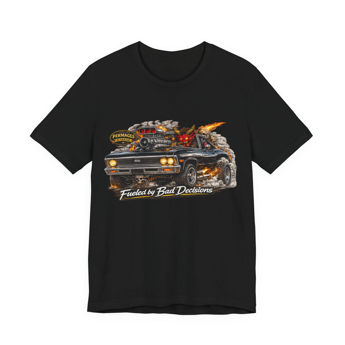 Outlaw Series “Fueled by Bad Decisions” 1968 Chevy Nova SS  Muscle Car T-Shirt