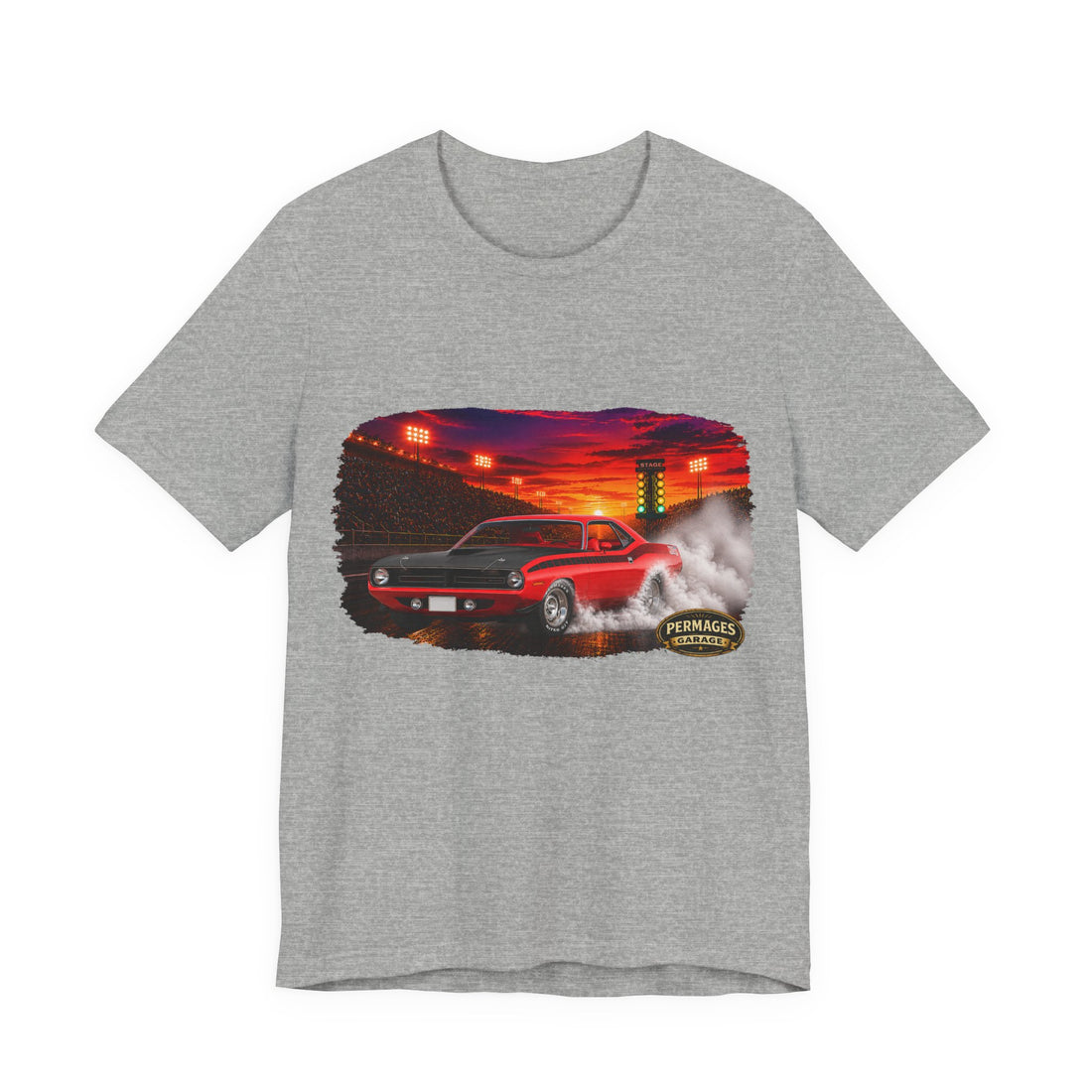 Nitro Series – High-Octane Classic  Drag Racing with Distressed 1970 AAR Cuda Nitro Series T-Shirt
