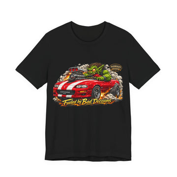 Fueled by Bad Decisions! Lightly Distressed 35th Anniversary Camaro Outlaw Series T-Shirt