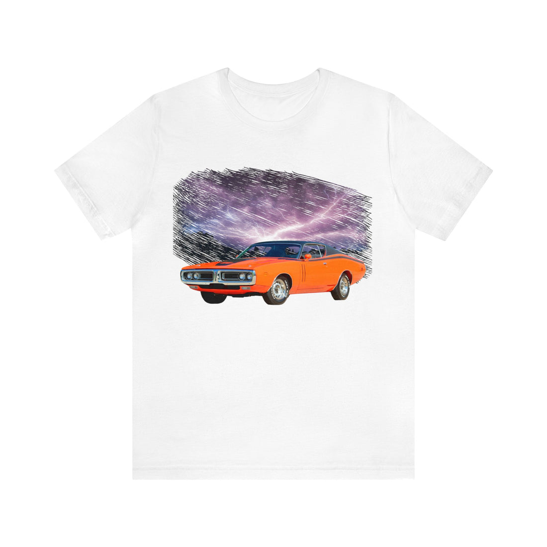 1971 Charger RT in our lightning series Short Sleeve Tee