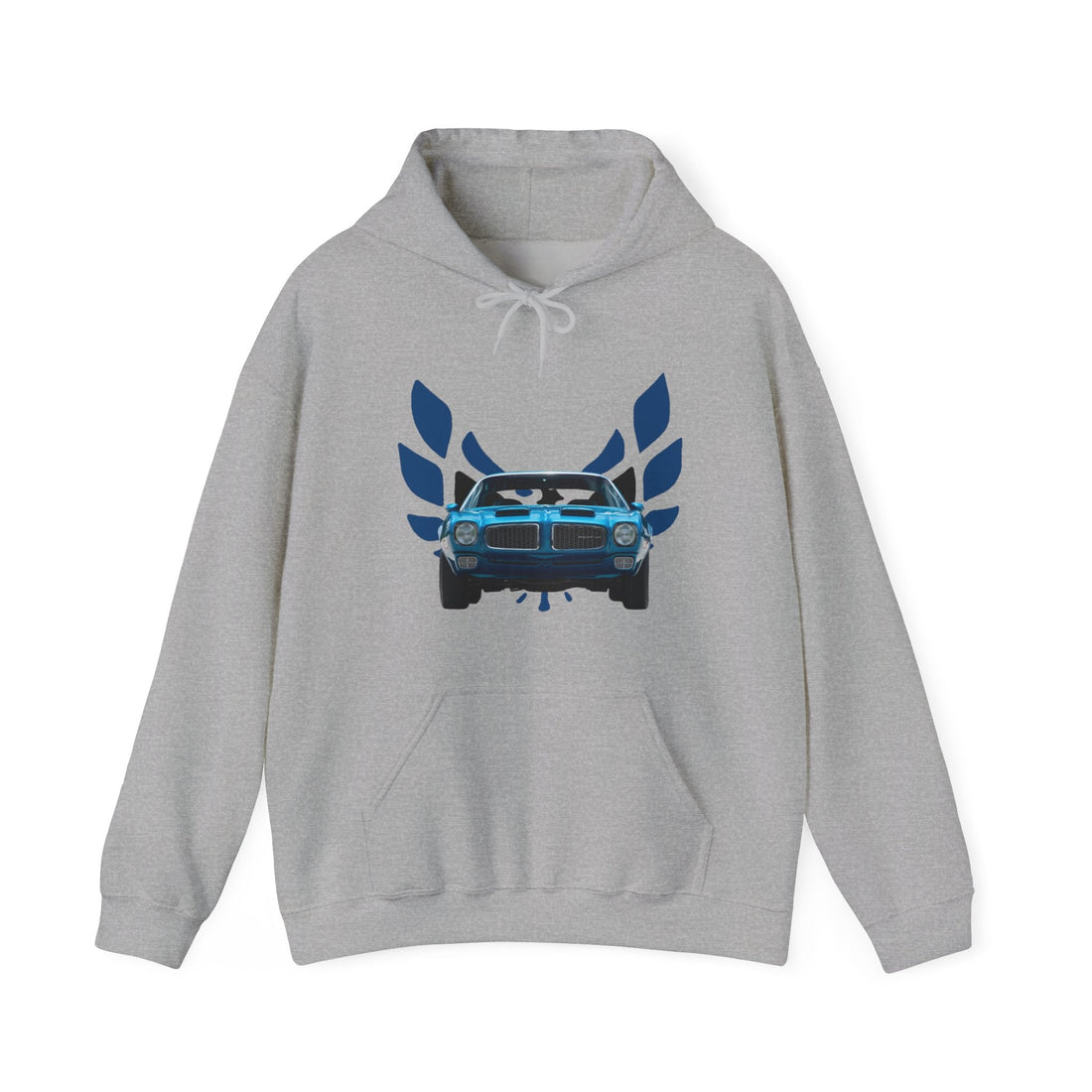 1972 Pontiac Formula Firebird Hoodie with vintage car design, unisex, heavy blend, cotton-polyester.